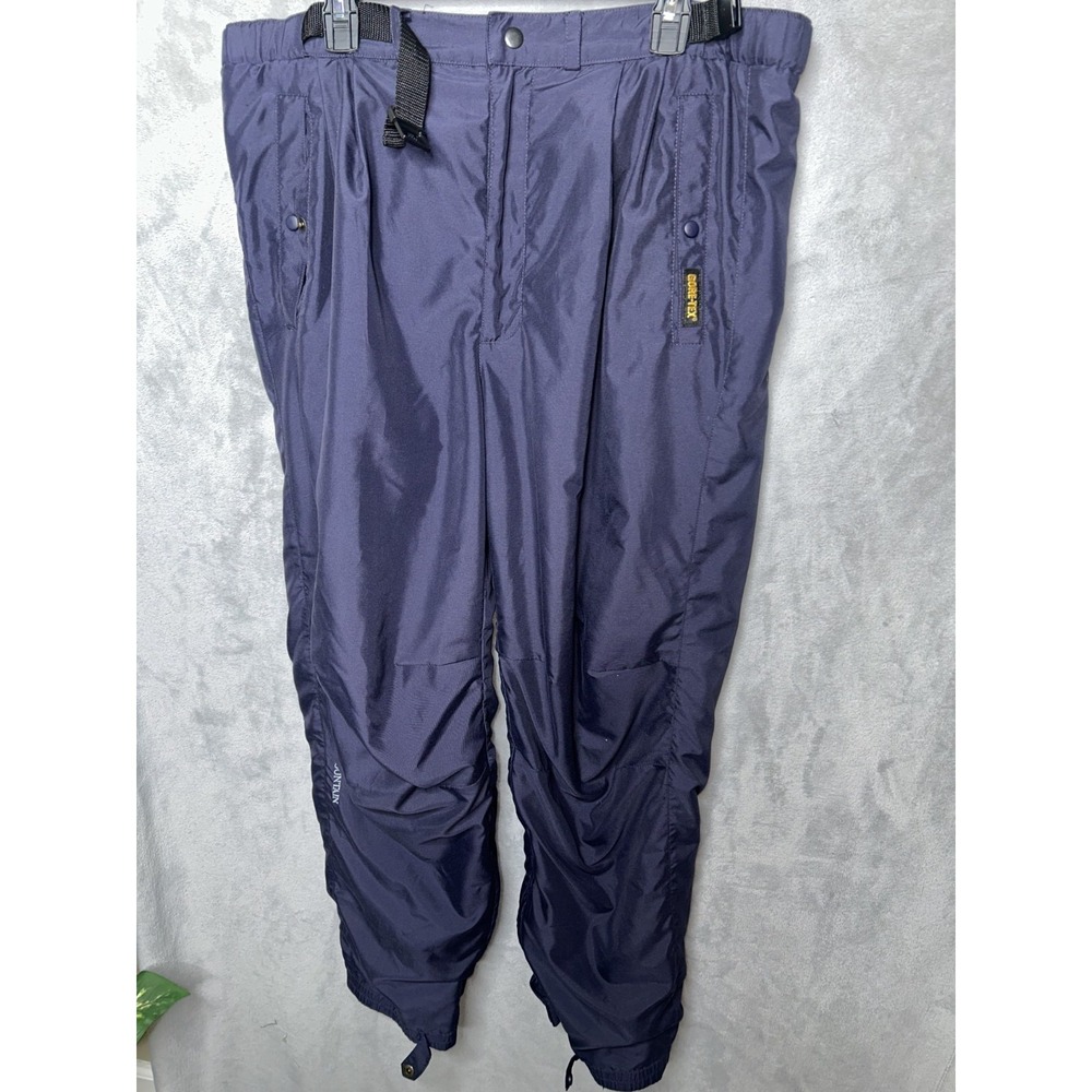Sun Mountain Golf Rain Pants Mens Large Blue G-Tex Waterproof Belt Elastic